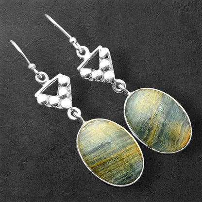 Natural Blue Aragonite Earrings E-1094 SDE86215
