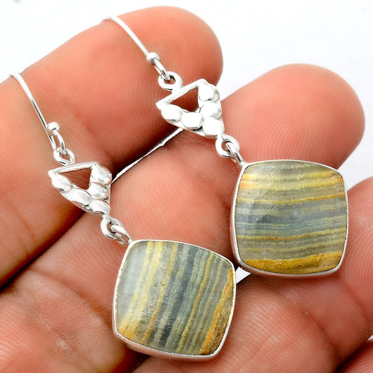 Natural Blue Aragonite Earrings E-1094 SDE86219