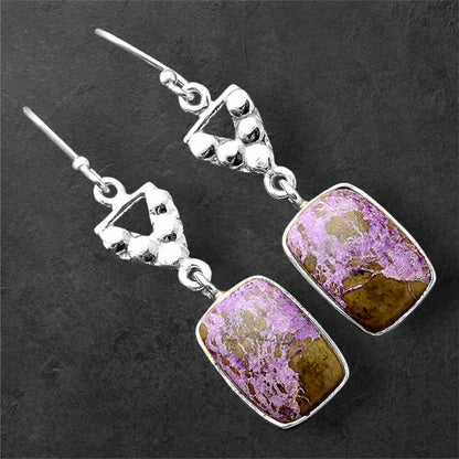 Natural Purpurite - South Africa Earrings E-1094 SDE86220