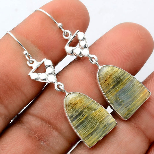 Natural Blue Aragonite Earrings E-1094 SDE86221