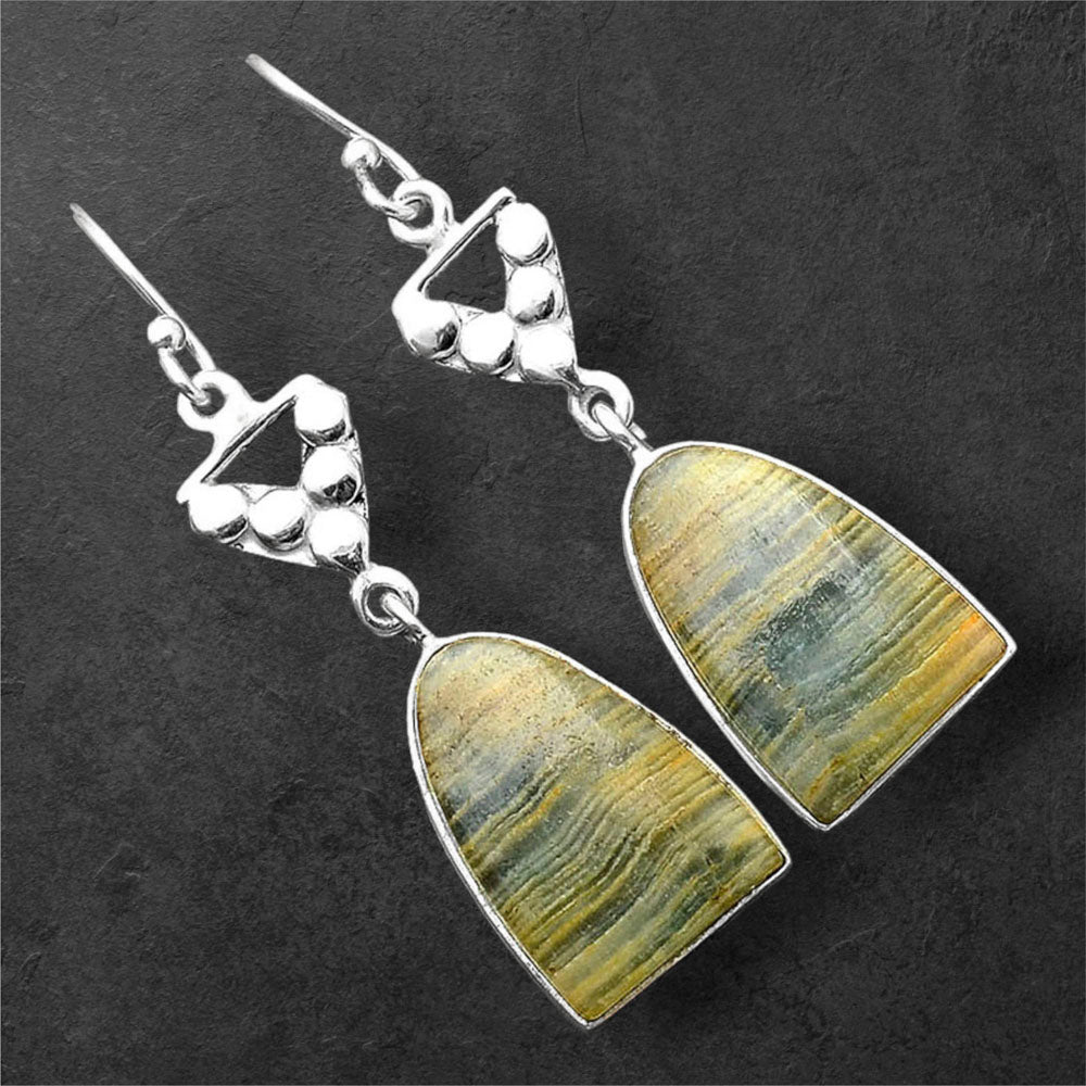 Natural Blue Aragonite Earrings E-1094 SDE86221