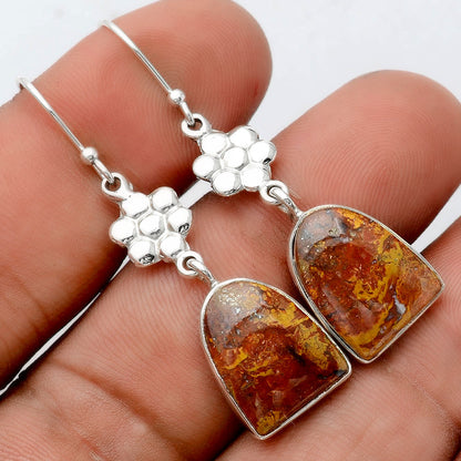 Natural Rare Cady Mountain Agate Earrings E-1094 SDE86234