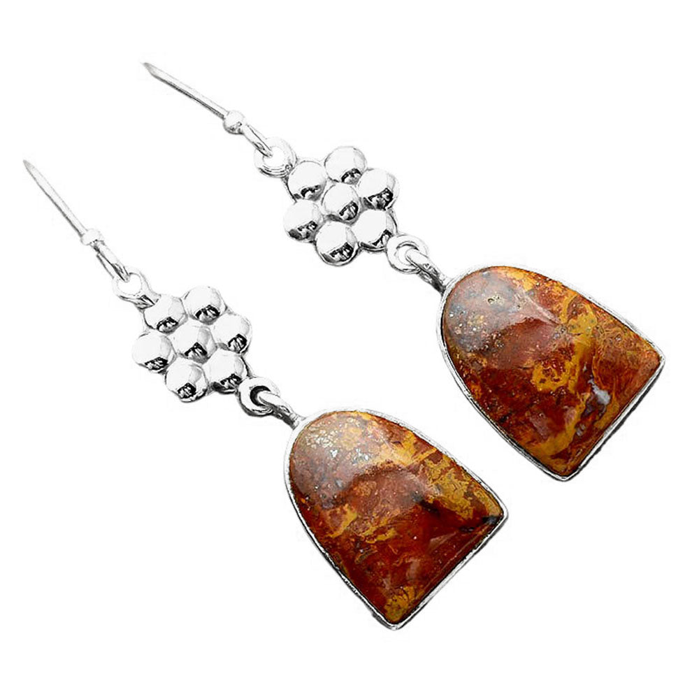 Natural Rare Cady Mountain Agate Earrings E-1094 SDE86234