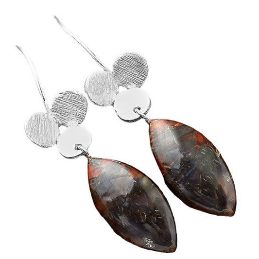 Natural Tube Agate - Turkish Earrings E-1094 SDE86238