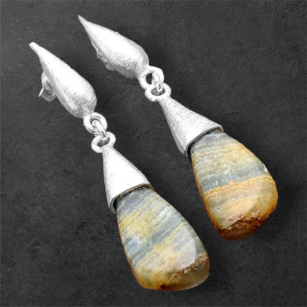 Natural Blue Aragonite Earrings E-1198 SDE86258