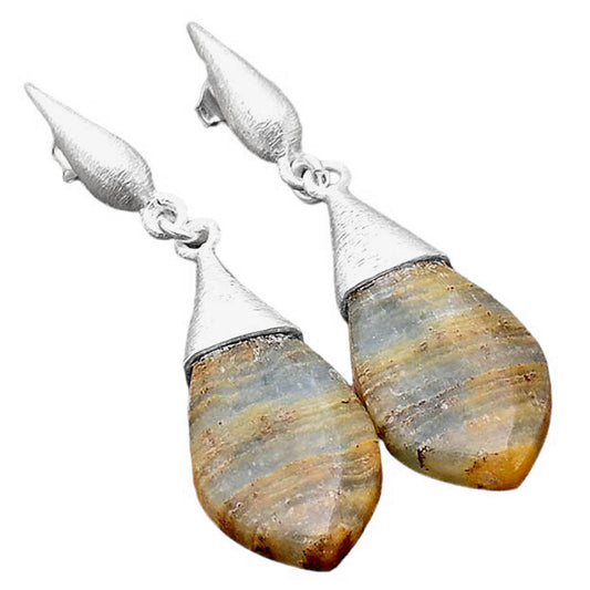 Natural Blue Aragonite Earrings E-1198 SDE86262