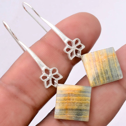 Natural Blue Aragonite Earrings E-1205 SDE86280