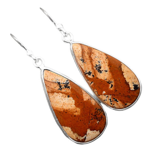 Natural Picture Jasper Earrings E-1001 SDE86356