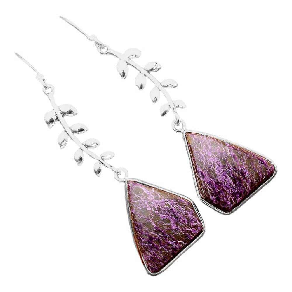 Natural Purpurite - South Africa Earrings E-1238 SDE86361