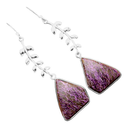 Natural Purpurite - South Africa Earrings E-1238 SDE86361
