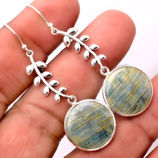 Natural Blue Aragonite Earrings E-1238 SDE86363