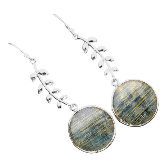 Natural Blue Aragonite Earrings E-1238 SDE86363