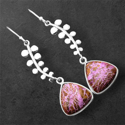 Natural Purpurite - South Africa Earrings E-1238 SDE86390