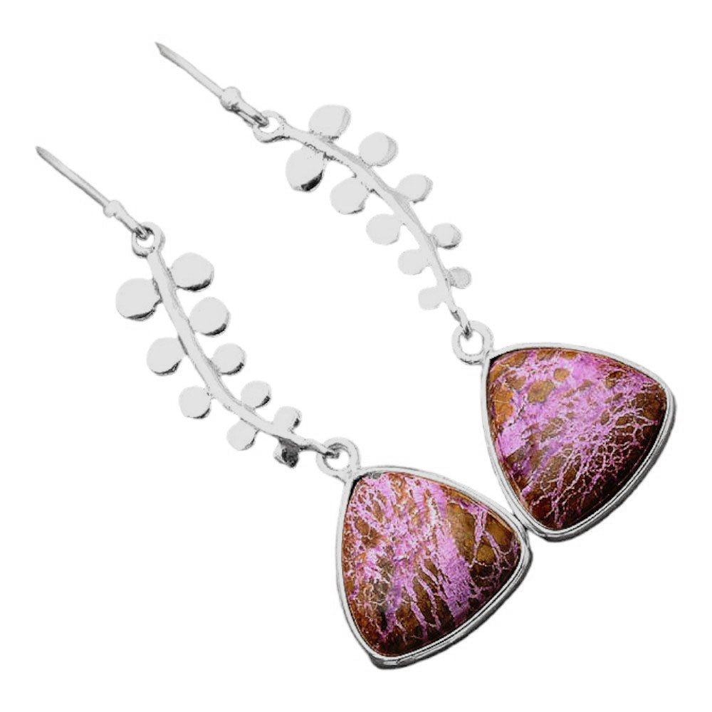 Natural Purpurite - South Africa Earrings E-1238 SDE86390