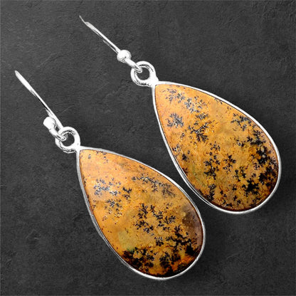 Natural Amethyst Sage Agate - Nevada Earrings E-1001 SDE86428