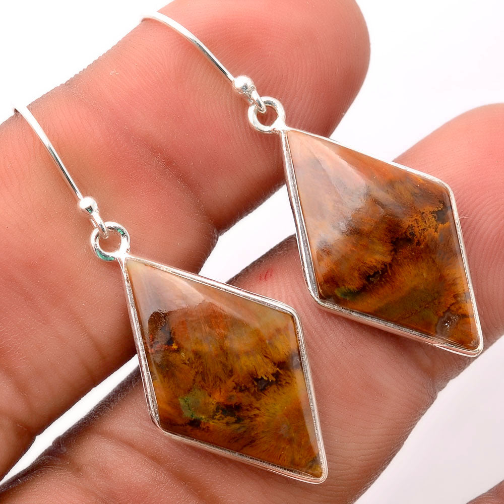 Natural Sandalwood Earrings E-1001 SDE86433