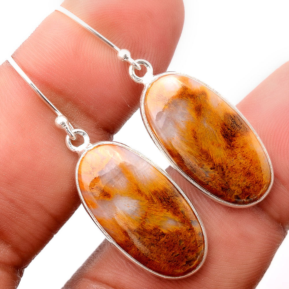 Natural Sandalwood Earrings E-1001 SDE86439