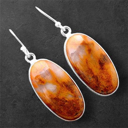 Natural Sandalwood Earrings E-1001 SDE86439