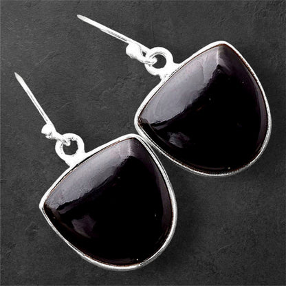 Natural Tektite - Greek Earrings E-1001 SDE86449