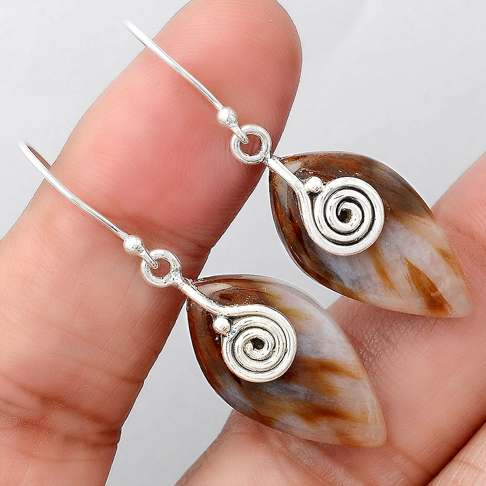 Natural Sandalwood Earrings E-1137 SDE86457