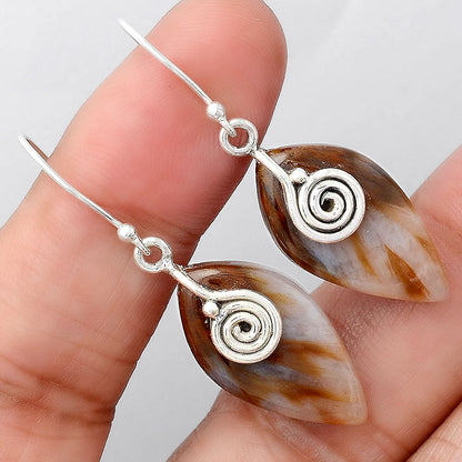 Natural Sandalwood Earrings E-1137 SDE86457