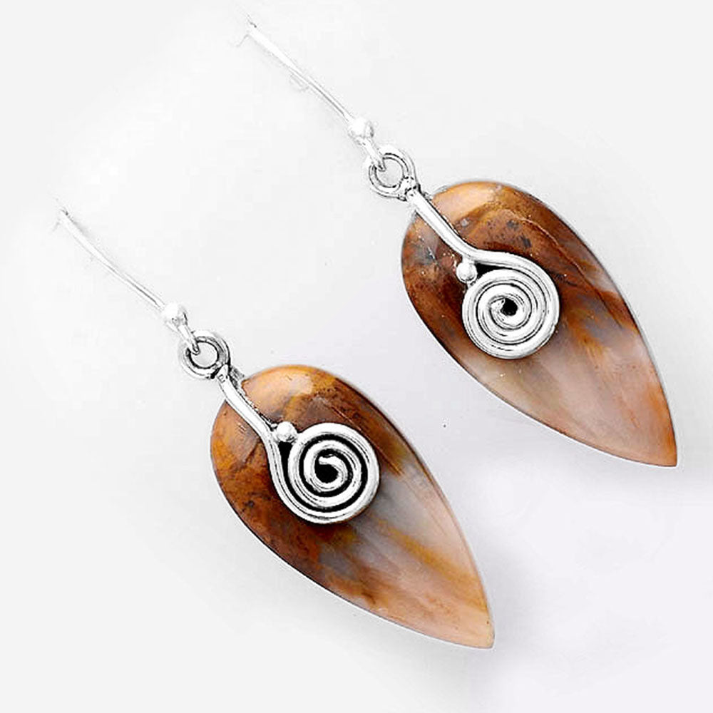 Natural Sandalwood Earrings E-1137 SDE86462