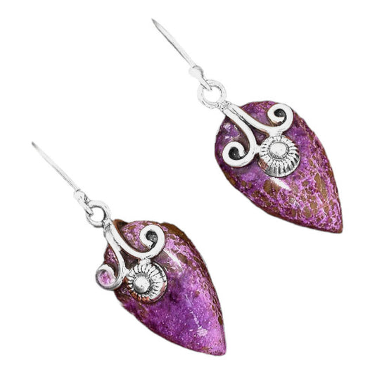 Natural Purpurite - South Africa Earrings E-1137 SDE86464