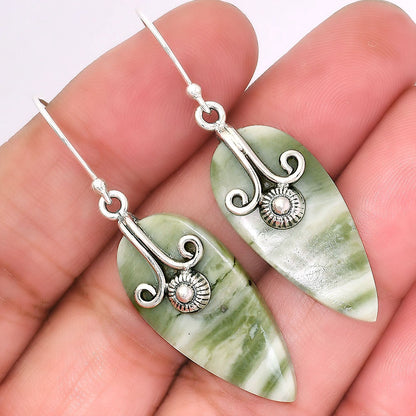 Natural Serpentine Earrings E-1137 SDE86465