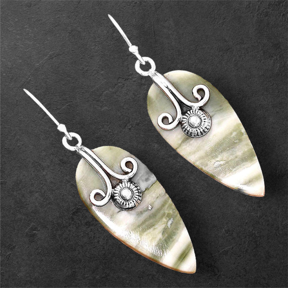 Natural Serpentine Earrings E-1137 SDE86465
