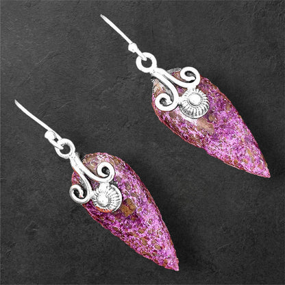 Natural Purpurite - South Africa Earrings E-1137 SDE86467