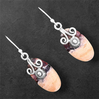 Natural Indian Blanket Jasper Earrings E-1137 SDE86469