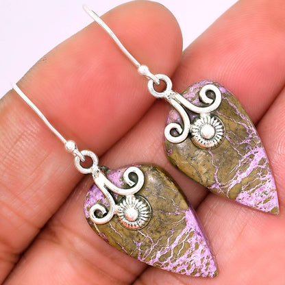 Natural Purpurite - South Africa Earrings E-1137 SDE86474