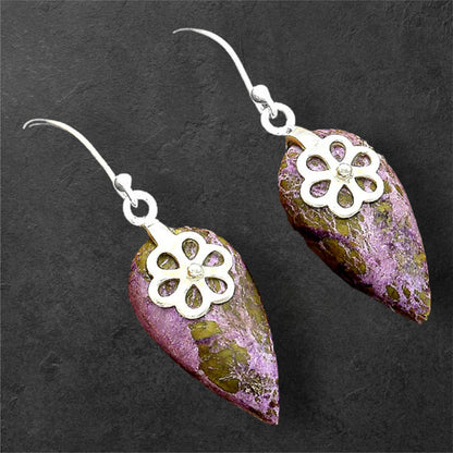 Natural Purpurite - South Africa Earrings E-1137 SDE86490
