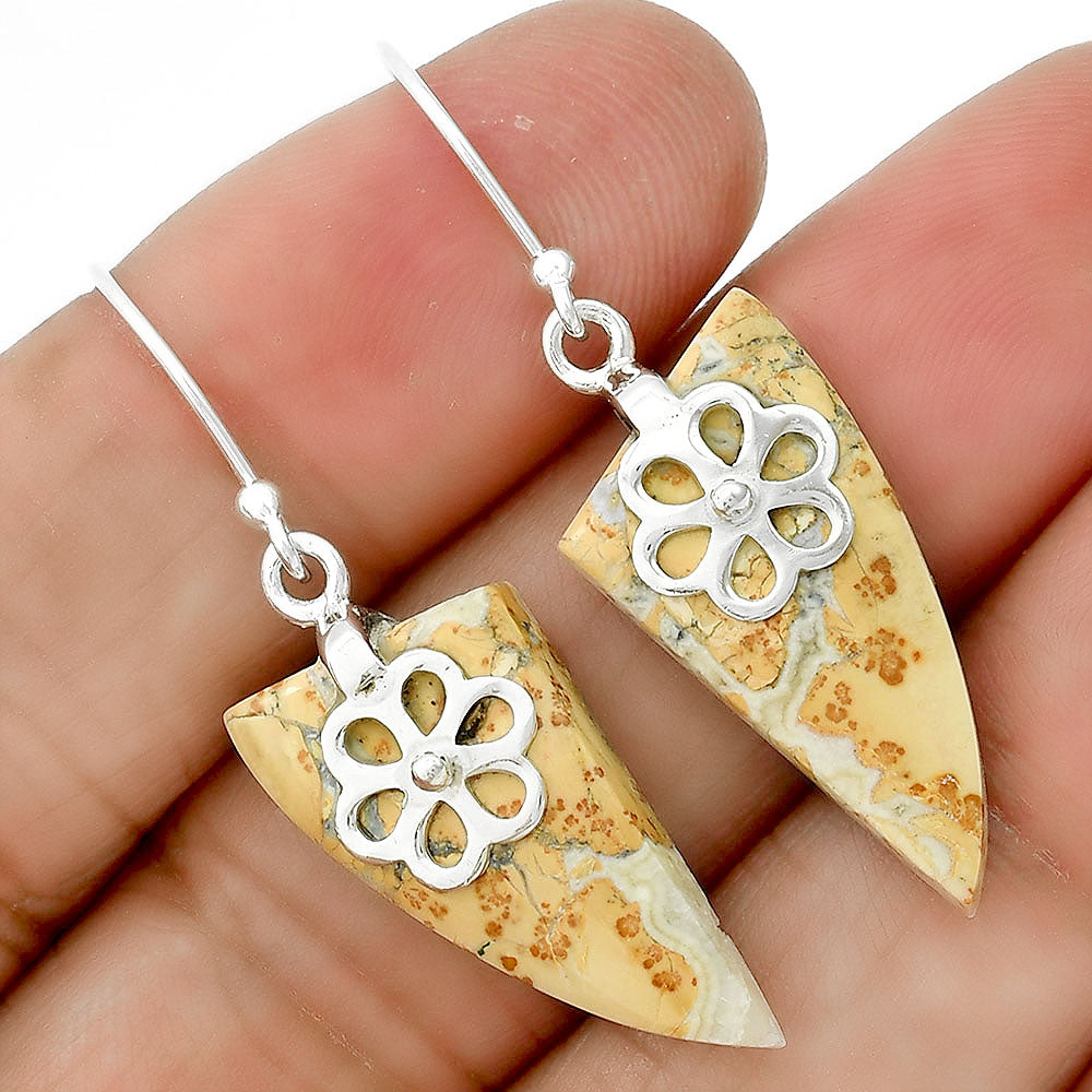 Natural Maligano Jasper - Indonesia Earrings E-1137 SDE86493