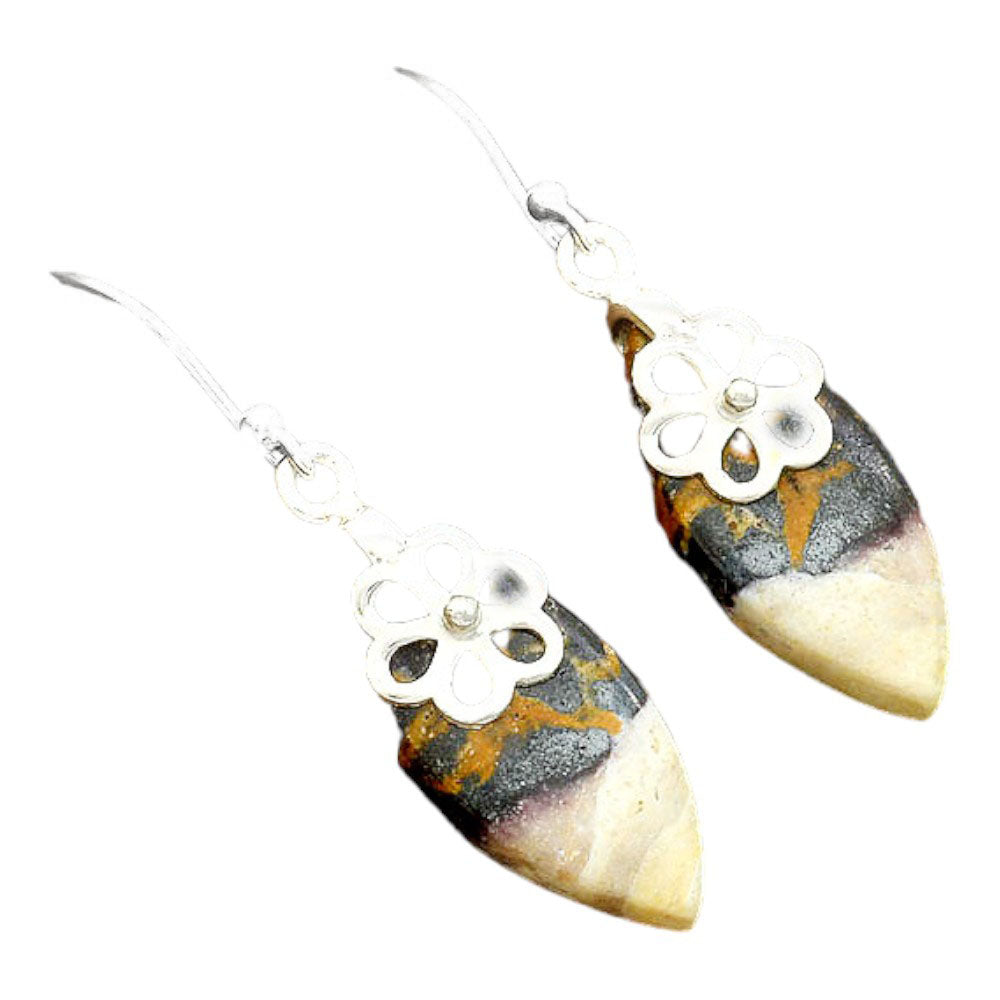 Natural Indian Blanket Jasper Earrings E-1137 SDE86497