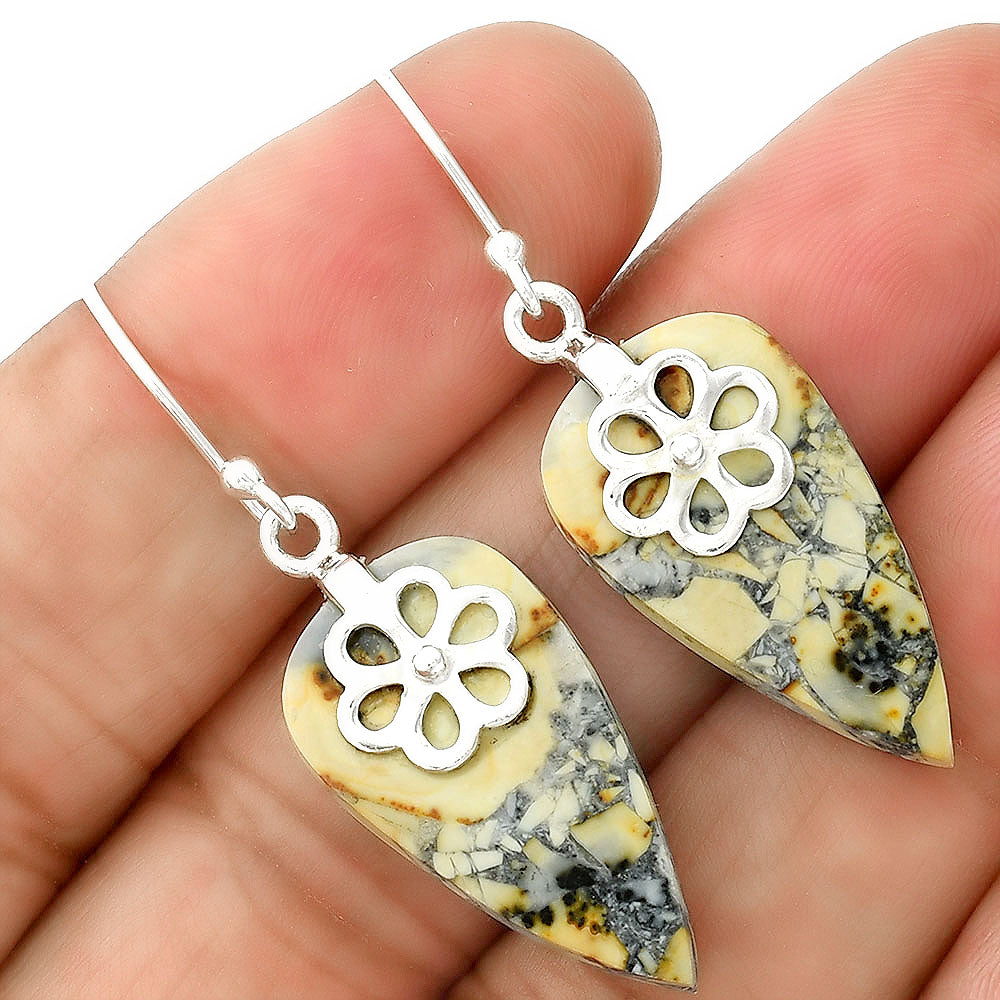 Natural Maligano Jasper - Indonesia Earrings E-1137 SDE86500