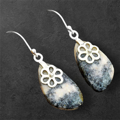 Natural Indian Blanket Jasper Earrings E-1137 SDE86502