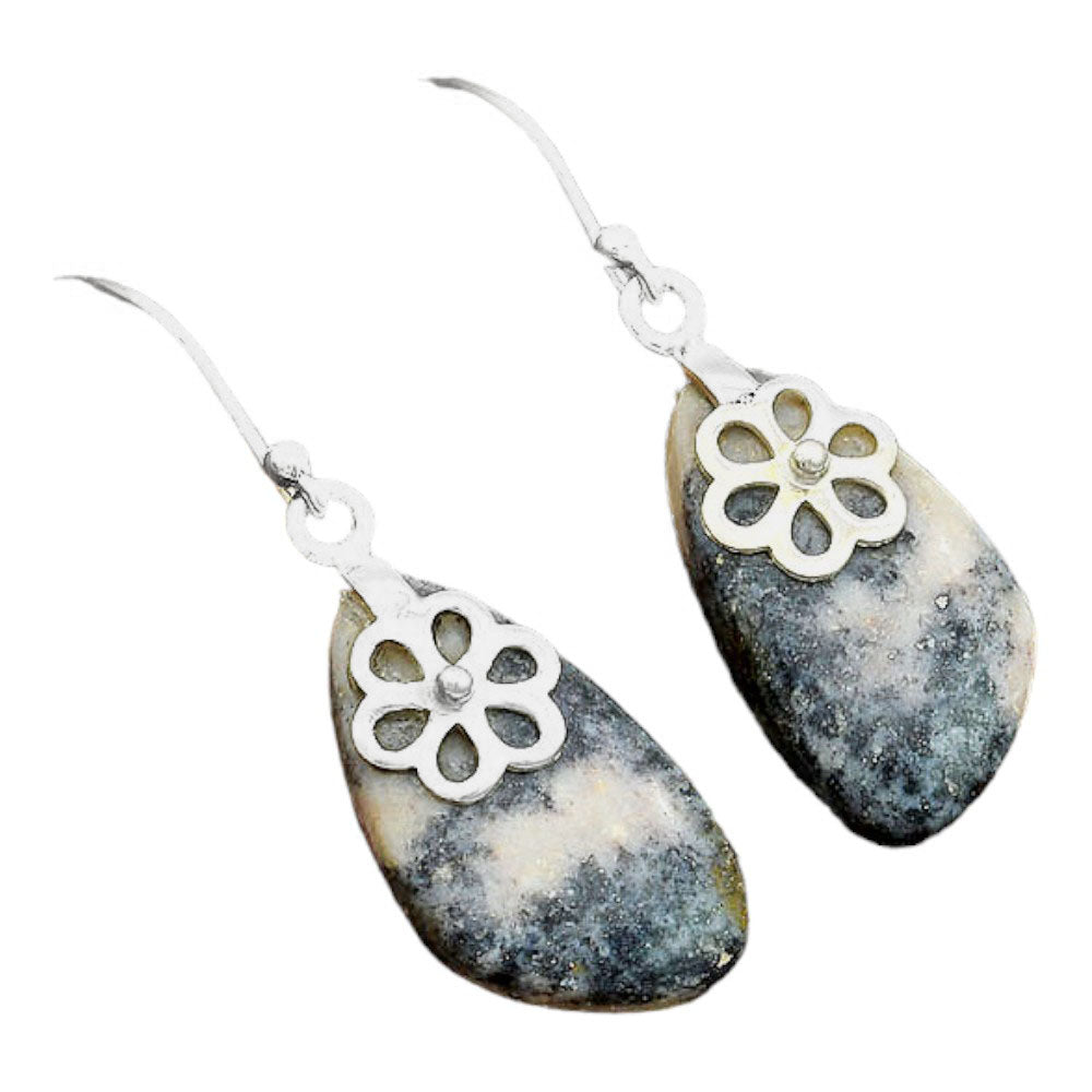 Natural Indian Blanket Jasper Earrings E-1137 SDE86502