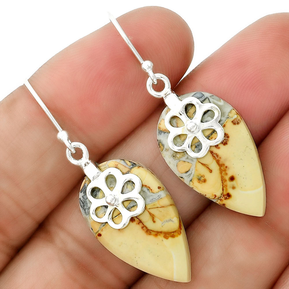 Natural Maligano Jasper - Indonesia Earrings E-1137 SDE86503