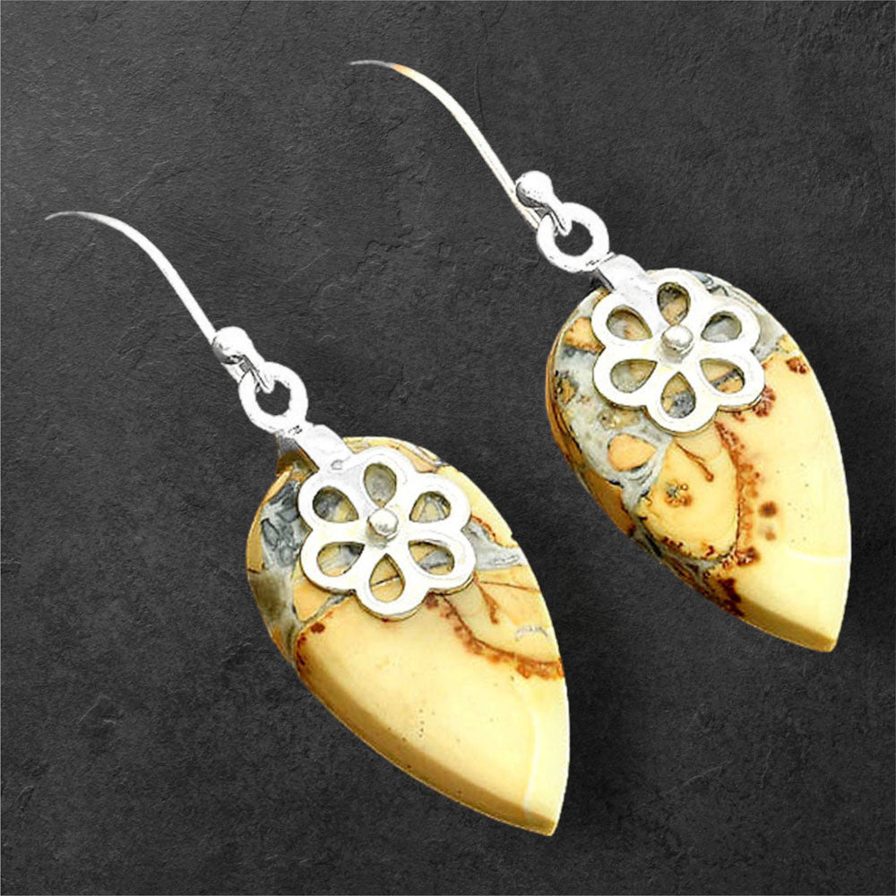 Natural Maligano Jasper - Indonesia Earrings E-1137 SDE86503