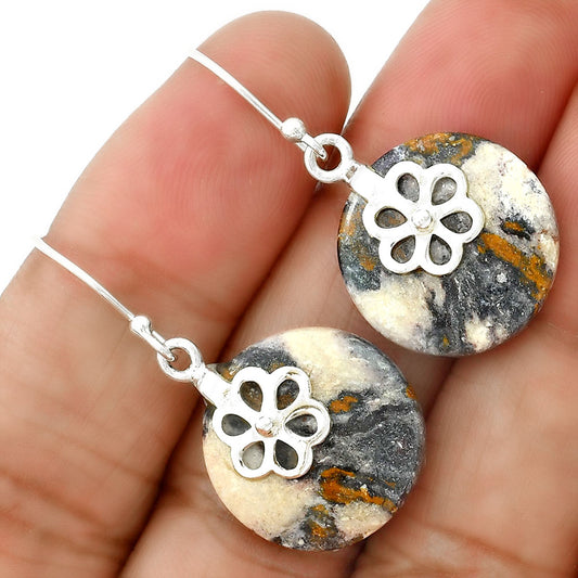 Natural Indian Blanket Jasper Earrings E-1137 SDE86508