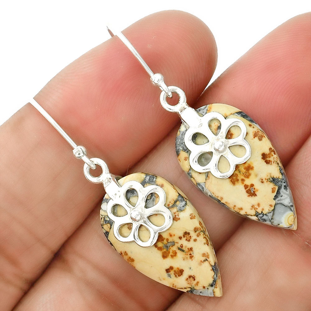Natural Maligano Jasper - Indonesia Earrings E-1137 SDE86509