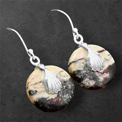 Natural Indian Blanket Jasper Earrings E-1137 SDE86521