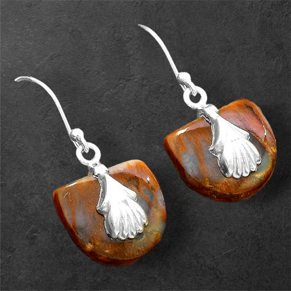 Natural Sandalwood Earrings E-1137 SDE86522