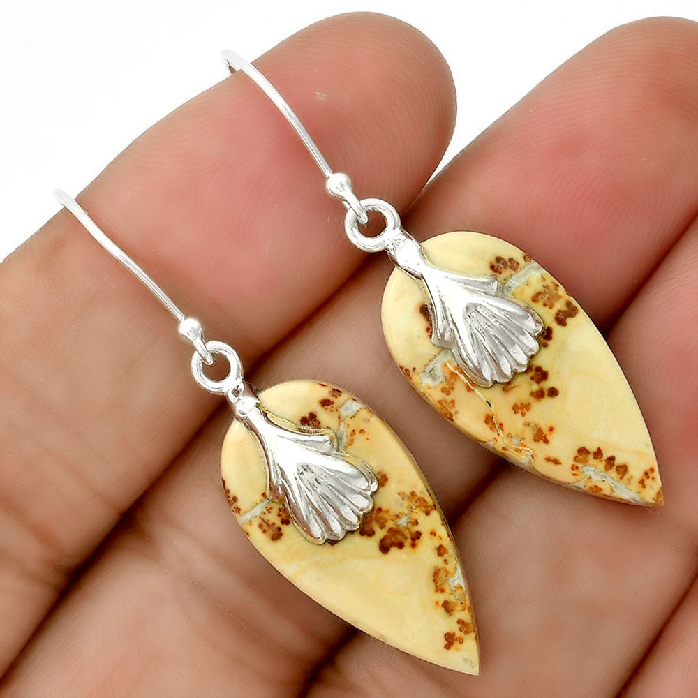 Natural Maligano Jasper - Indonesia Earrings E-1137 SDE86523