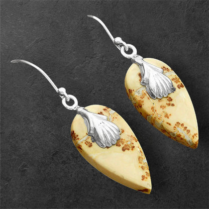 Natural Maligano Jasper - Indonesia Earrings E-1137 SDE86523