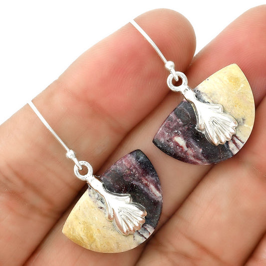 Natural Indian Blanket Jasper Earrings E-1137 SDE86524