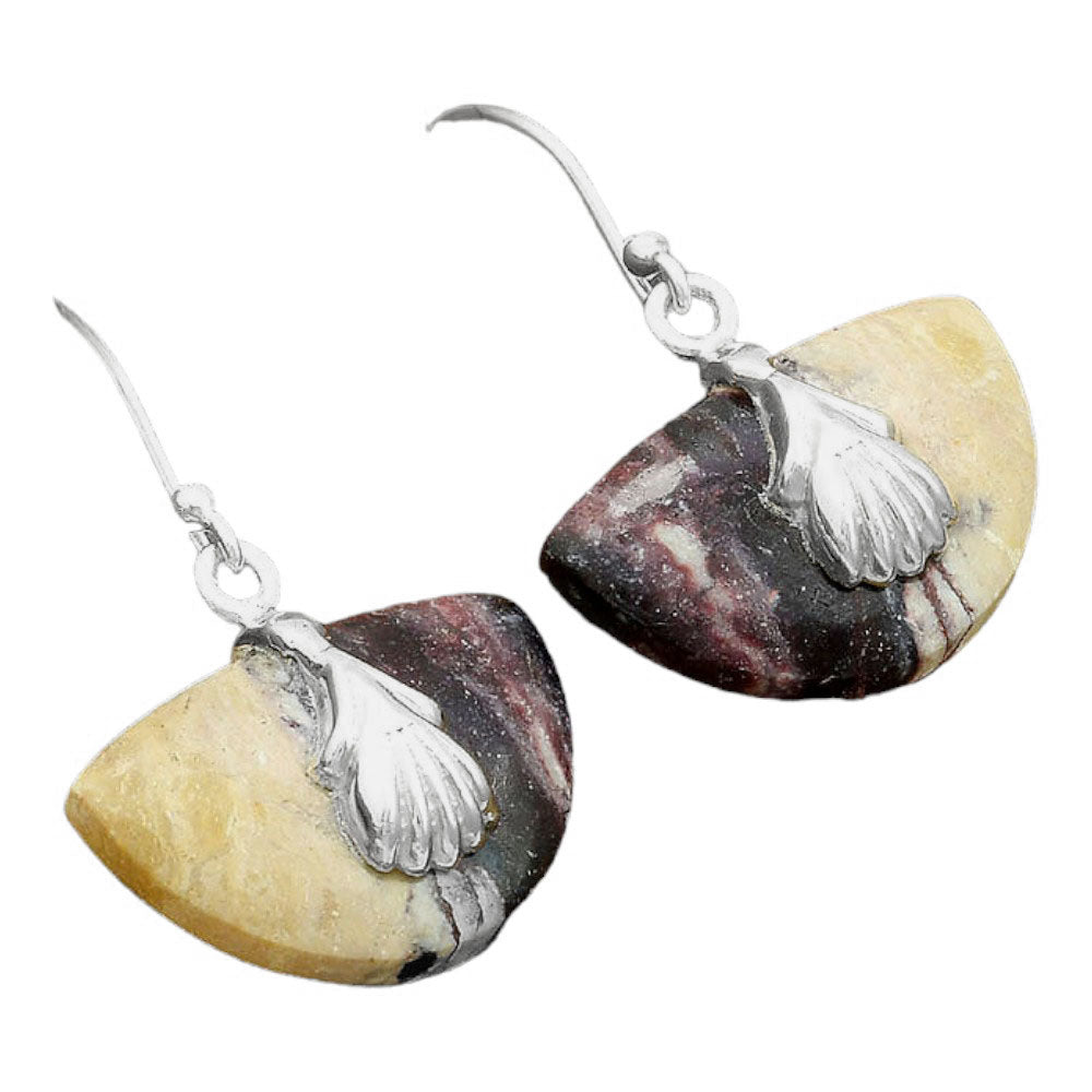 Natural Indian Blanket Jasper Earrings E-1137 SDE86524