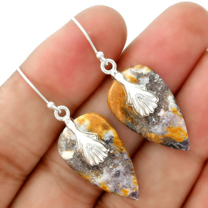 Natural Indian Blanket Jasper Earrings E-1137 SDE86526