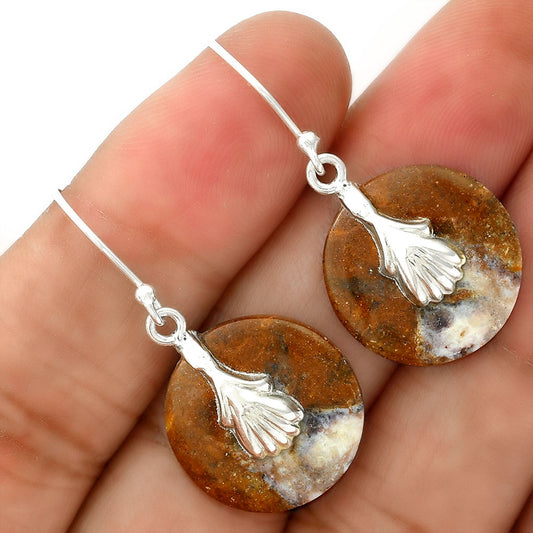 Natural Indian Blanket Jasper Earrings E-1137 SDE86527